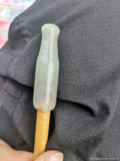 和田玉烟嘴烟袋一套下乡一手货