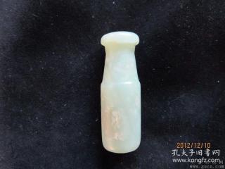 和田玉老烟嘴5.6x1.9cm